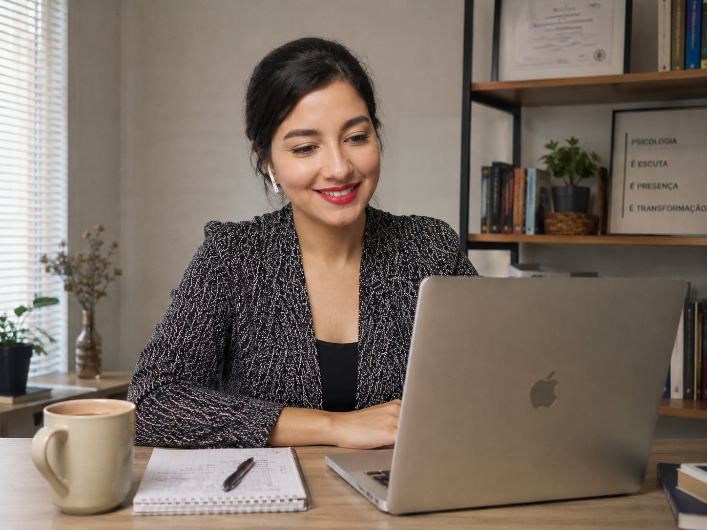 Gabriela em atendimento online